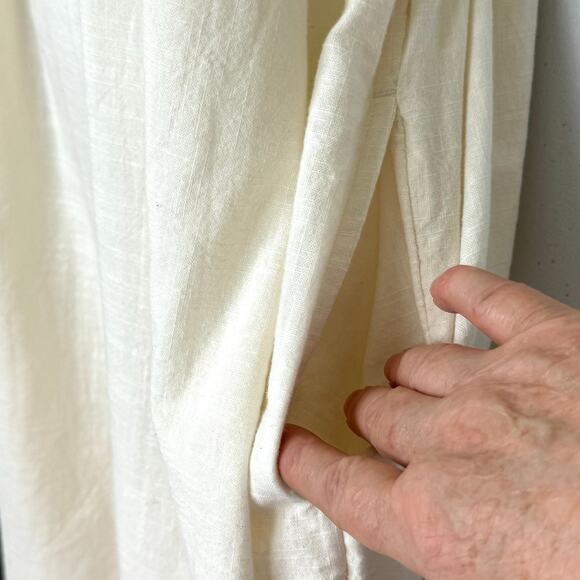 Old Navy Flutter Sleeve Shift Dress M Cream Lace Summer Coastal Cottage Coquette - Picture 4 of 15